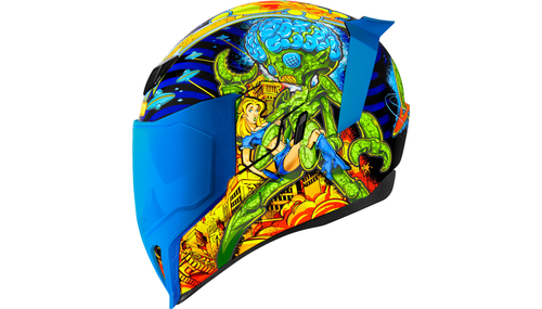 NEW ICON 0101-15551 Airflite Bugoid Blitz Helmet - Blue - 2XL - MOTORCYCLE - Picture 2 of 11