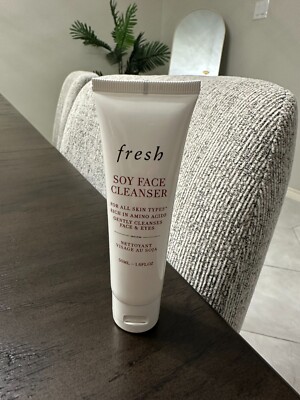 Fresh Soy Face Cleanser For All Skin Types - 50 ml / 1.6 oz Sealed Tube