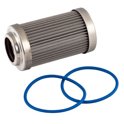 Fuelab 40 Micron Stainless Replacement Element - 3in w/2 O-Rings & Instructions
