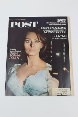 1967 OCTOBER 21 SATURDAY EVENING POST MAGAZINE - SOPHIA LOREN COVER 
