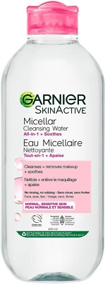 Garnier Micellar Cleansing Water, All in One Soothes For Sensitive Skin, 400ml