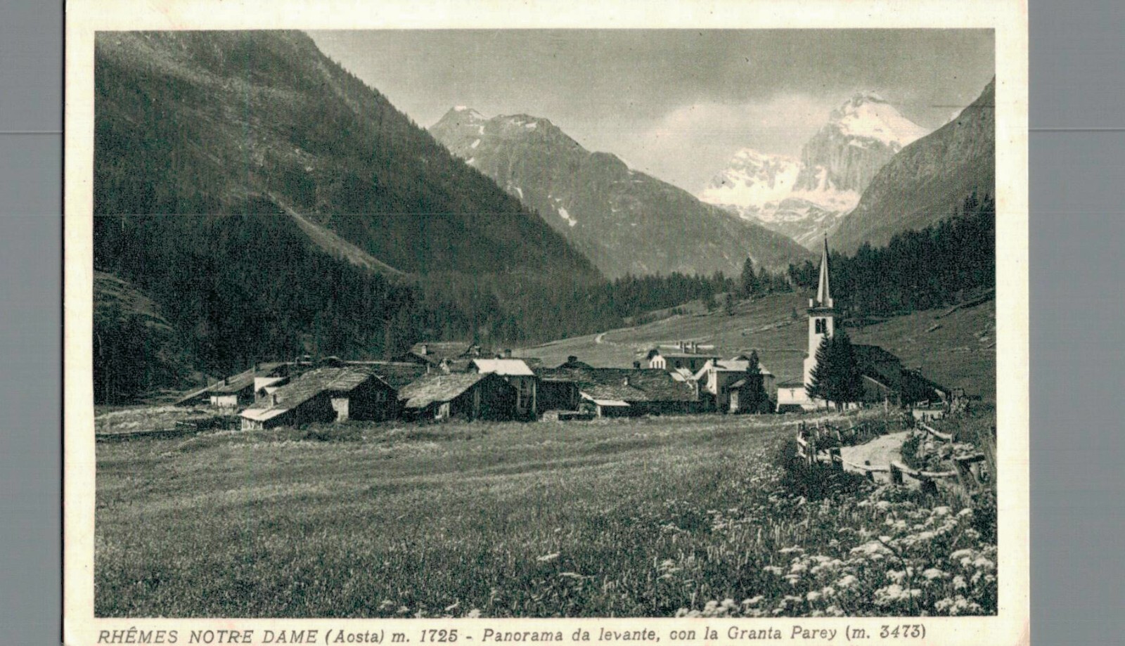 Aosta Rreme N. Dame Panorama aus Levante F. klein nicht verschickt