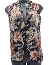 Women's Scarf Multicolor Floral Rectangular 12/52"