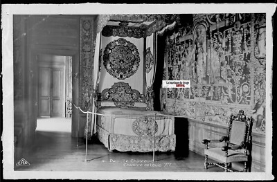 Foto Glasplatte, Negativ schwarz-weiß 9x14 cm, Château de Pau, Louis XIV