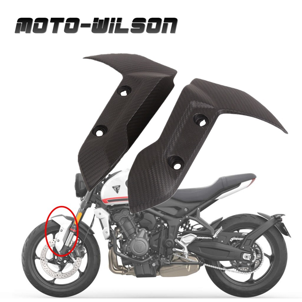 2021+ For Triumph Trident 660 Carbon Fiber Front Fender Hugger