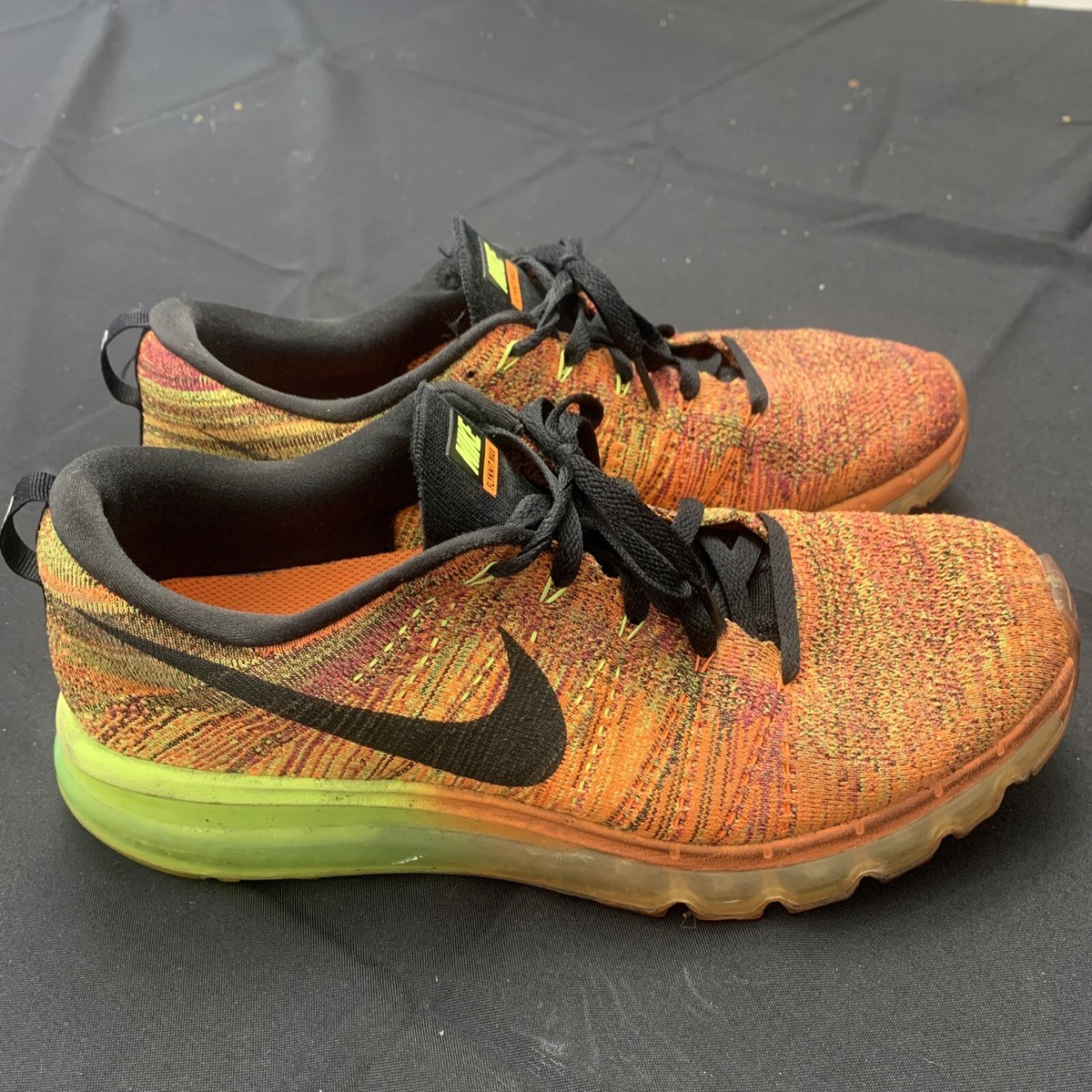 Size 11.5 -Nike Flyknit Air Max Orange - 620469-801 | eBay display picture 1