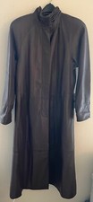 Tibor Leathers Nwt Long Cocoa Lambskin Coat (8) W/thinsulate Liner