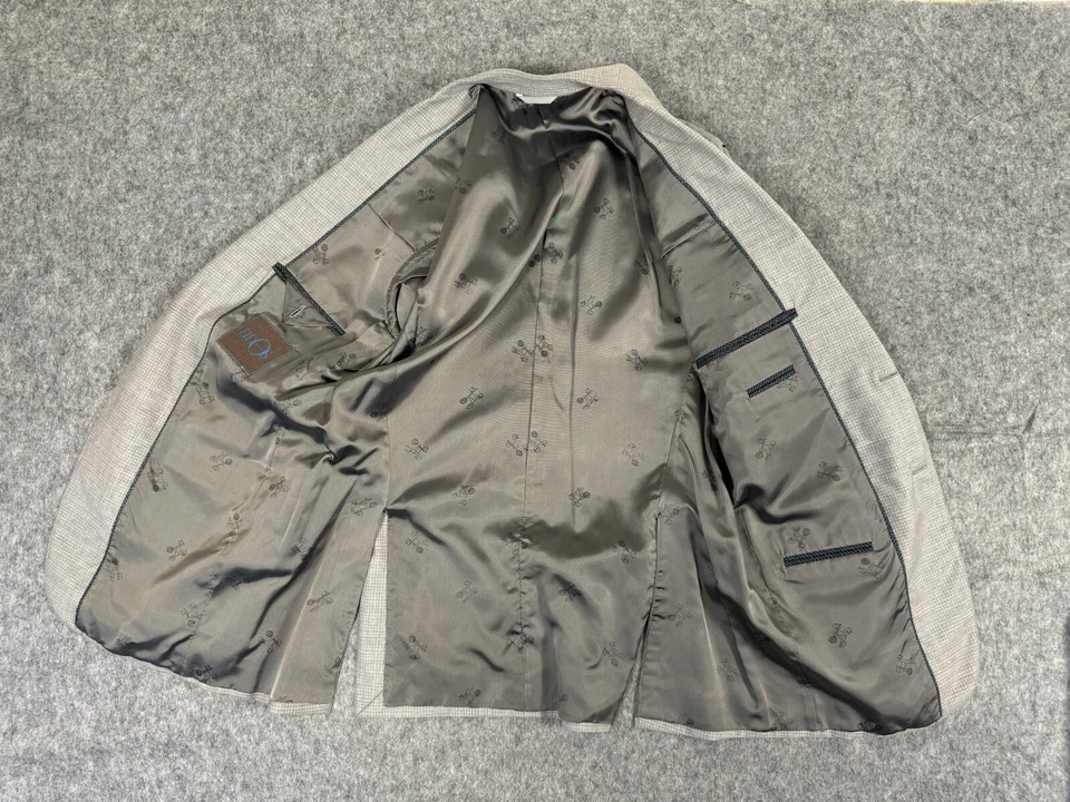 Blazer de lana EIDOS Napoli para hombre 44R gris abrigo deportivo chaqueta leer descripción Foto 4 de 4