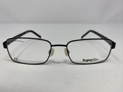 Superflex SF-414 C.3 56-18-140 Black Metal Full Rim Eyeglasses Frame IU34