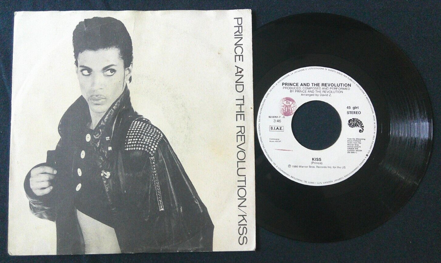 PRINCE - KISS - ITALIAN IMPORT 7” IN PICTURESLEEVE