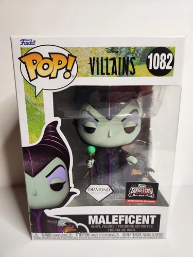 Funko Pop Disney Villains Maleficent Diamond TargetCon 2023 Exclusive #1082 RARE