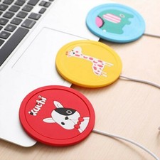 USB Power Supply Tea Coffee Cup Mug Warmer Heating Cup Mat Pad Coasters