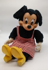 Rubber Face Minnie Mouse 12" Walt Disney Vintage Stuffed Toy - Applause