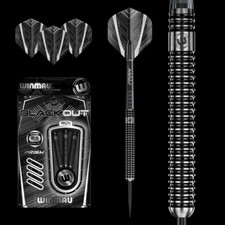 WINMAU BLACKOUT 90 TUNGSTEN 21 GRAM STEEL TIP DARTS 1083.21