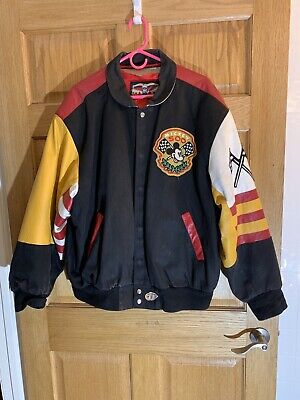 Vintage Mickey Mouse 500 Racing Walt Disney Leather Jeff Vintage Mickey Mouse 500 Racing Walt Disney Leather Jeff