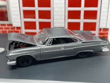 1961 61 Dodge Dart Phoenix Silver Gray Opening Hood 1/64 Limited Edition