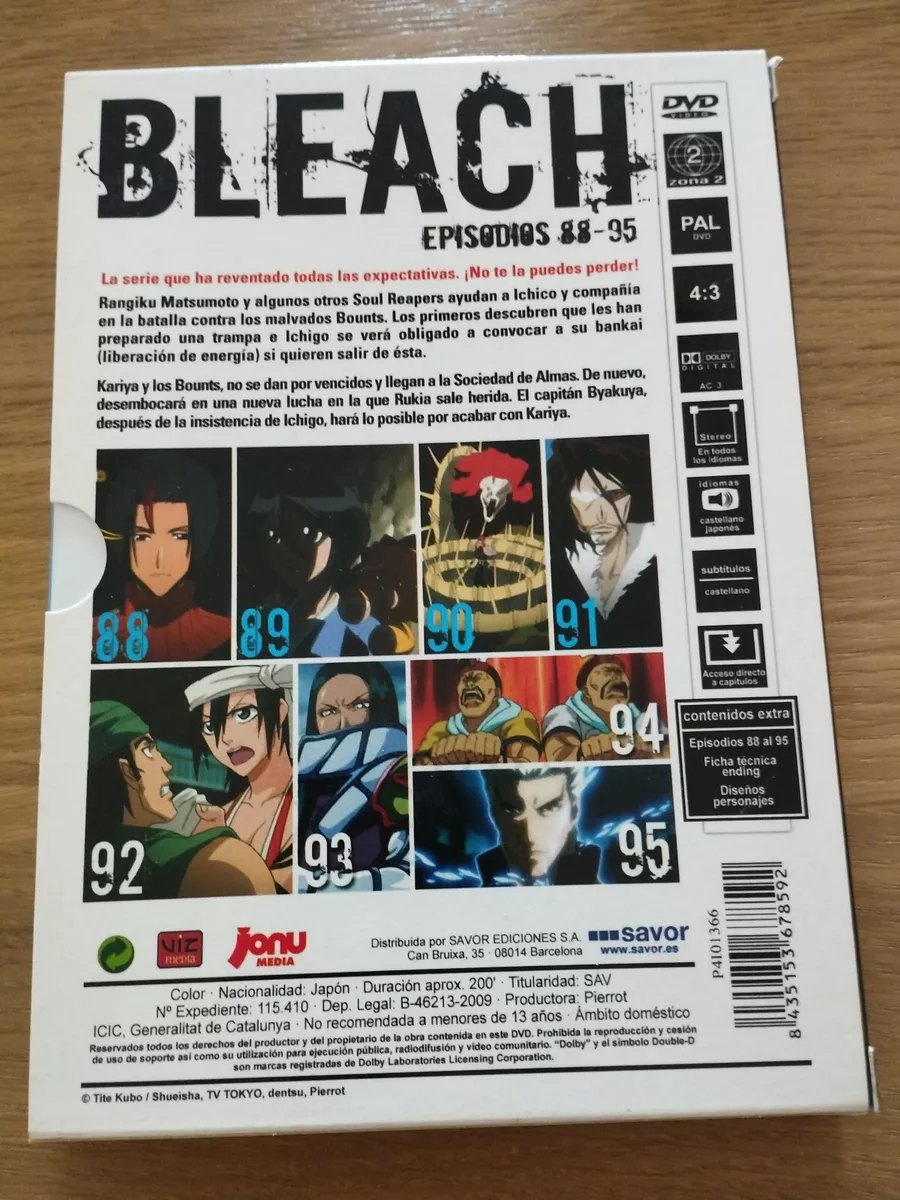 Bleach Vol 2 - Episodes 88-95 - 2 X DVD + Extras Jonu Media