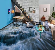 3D Ocean Stones 17119NA Floor WallPaper Murals Wall Print 5D AJ WALLPAPER AU Fay