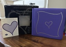 Creative Memories 7 X 7 Purple Triumph Heart Album w 12 Pages NIB