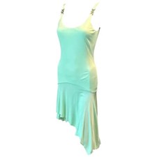 Gianni Versace S/S 1995 Runway Medusa Embellished Backless Slip Evening Dress