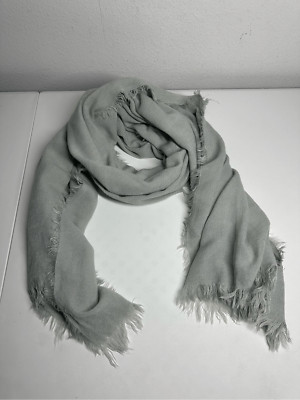 Tom Tailor Denim Wool Blend Scarf Shawl Wrap Gray 80 X42  See Description