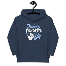 Daddy's Favorite Boy Kids eco hoodie