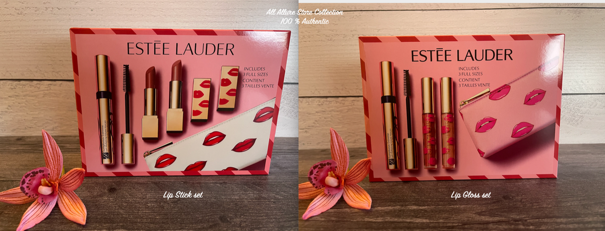 Estee Lauder Glossy Lips Set 3 Full Sizes orSculpted Envy Lips Set