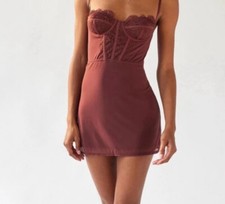 SOLD OUT ONLINE urban outfitters light before dark modern love corset mini dress