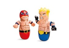 INTEX 3D Bop Bag Boxer MMA - Saco de Boxeo Inflable Inflable Juguete Regalo Niños Diversión