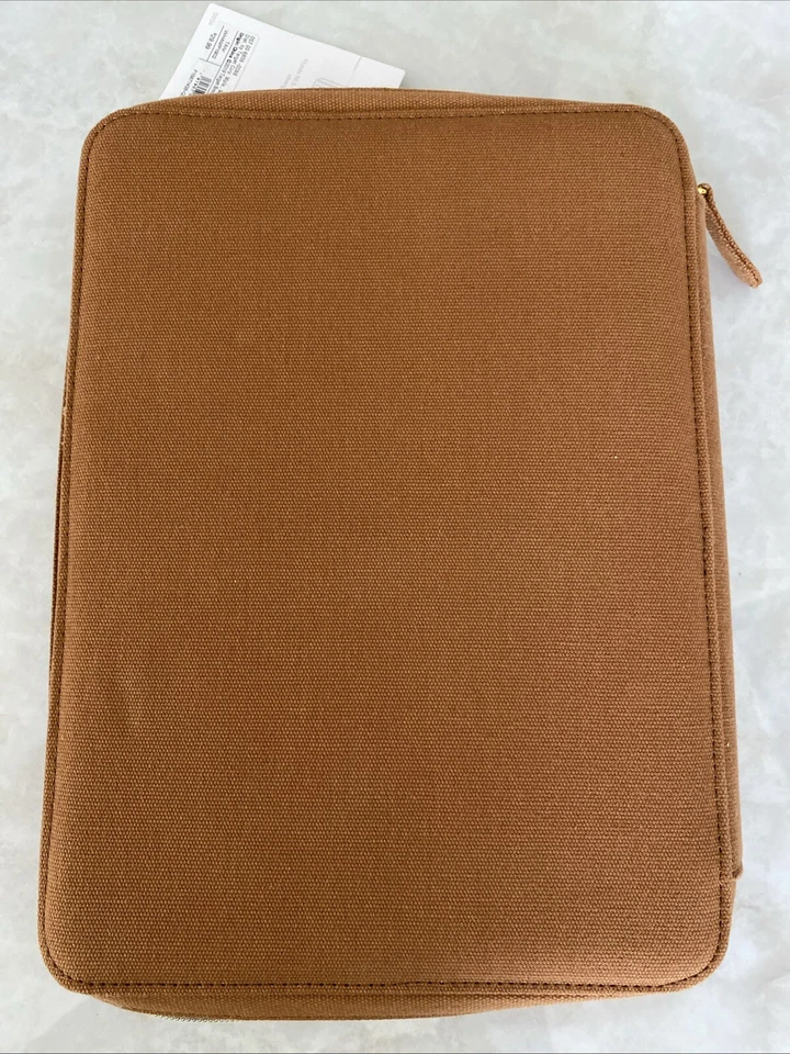 Lot of 2 HeyDay iPad Portfolio 10.5" Tablet Case Travel Tech Folio Tan Canvas - Image 4 of 4