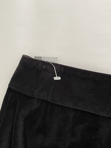 NWT Nine & Co 6 Black Velvety "Mystic Ro" Laced Accent at Waist Straight Pants - Picture 12 of 16