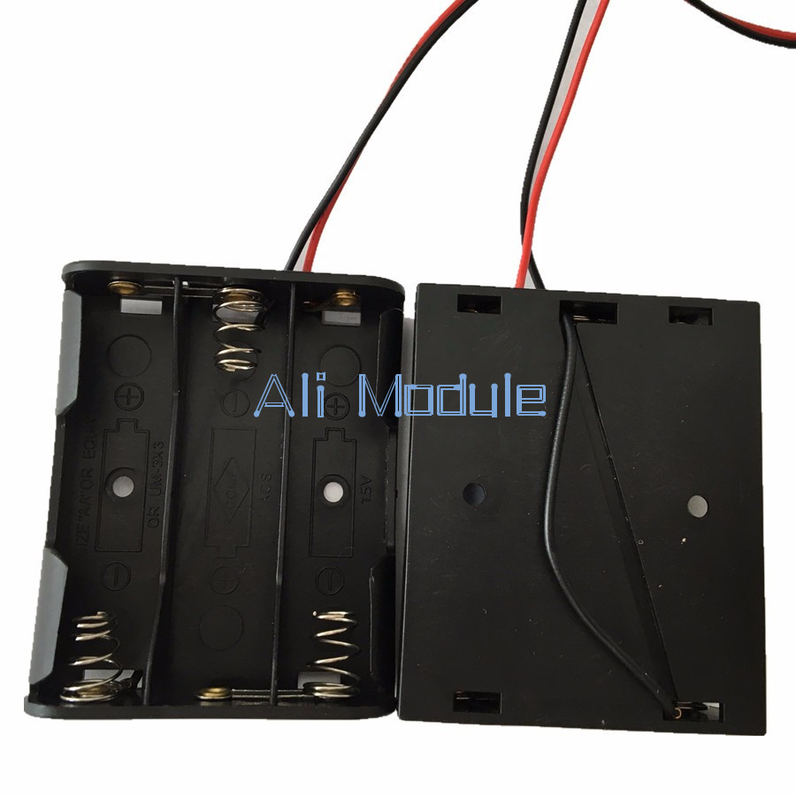 Plastic Battery Holder Case For 4 X AA Batteries With Wire Leads - 6.0V Storage Box 11 thumbnail image