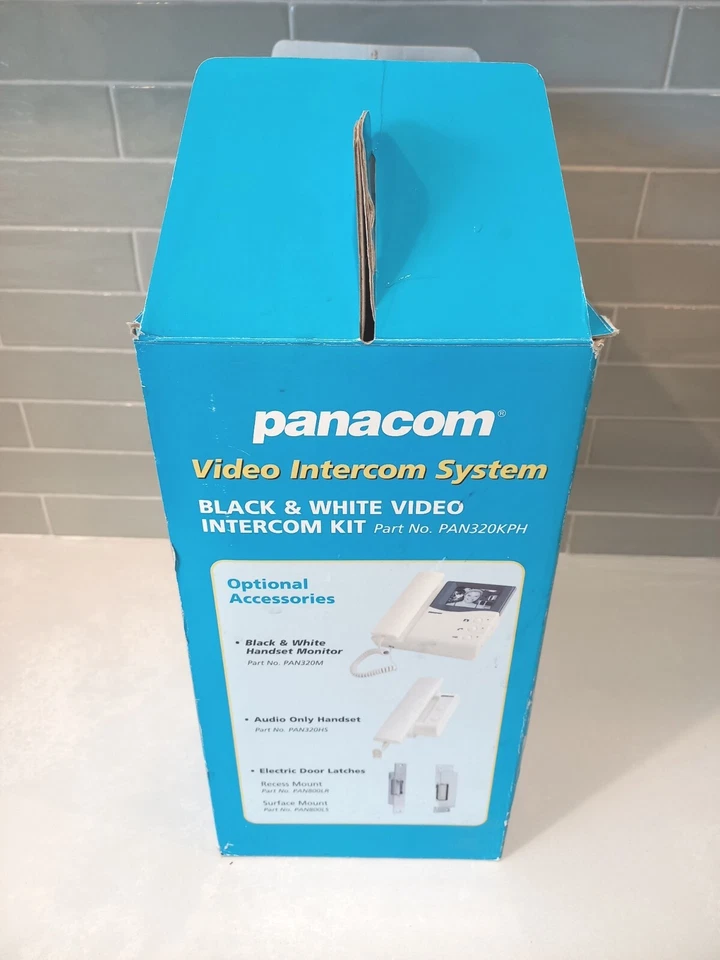 Sistema de Video Intercomunicación Panacom Vintage Blanco y Negro Retro Puerta Teléfono Seguridad Nuevo Foto 3 de 4