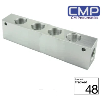 COYOTE MOON 1/4 BSP pneumatic Manifold, compressor, Air line 4 WAY SPLITTER