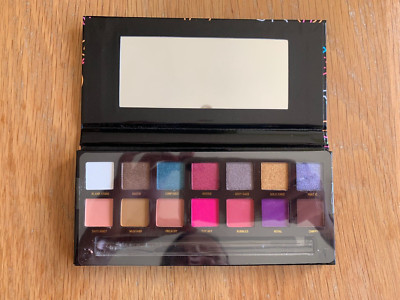 Nagelneu W7 Was auch immer! Gepresste Pigmentpalette X 14 Farbtöne, Pinsel & Spiegel