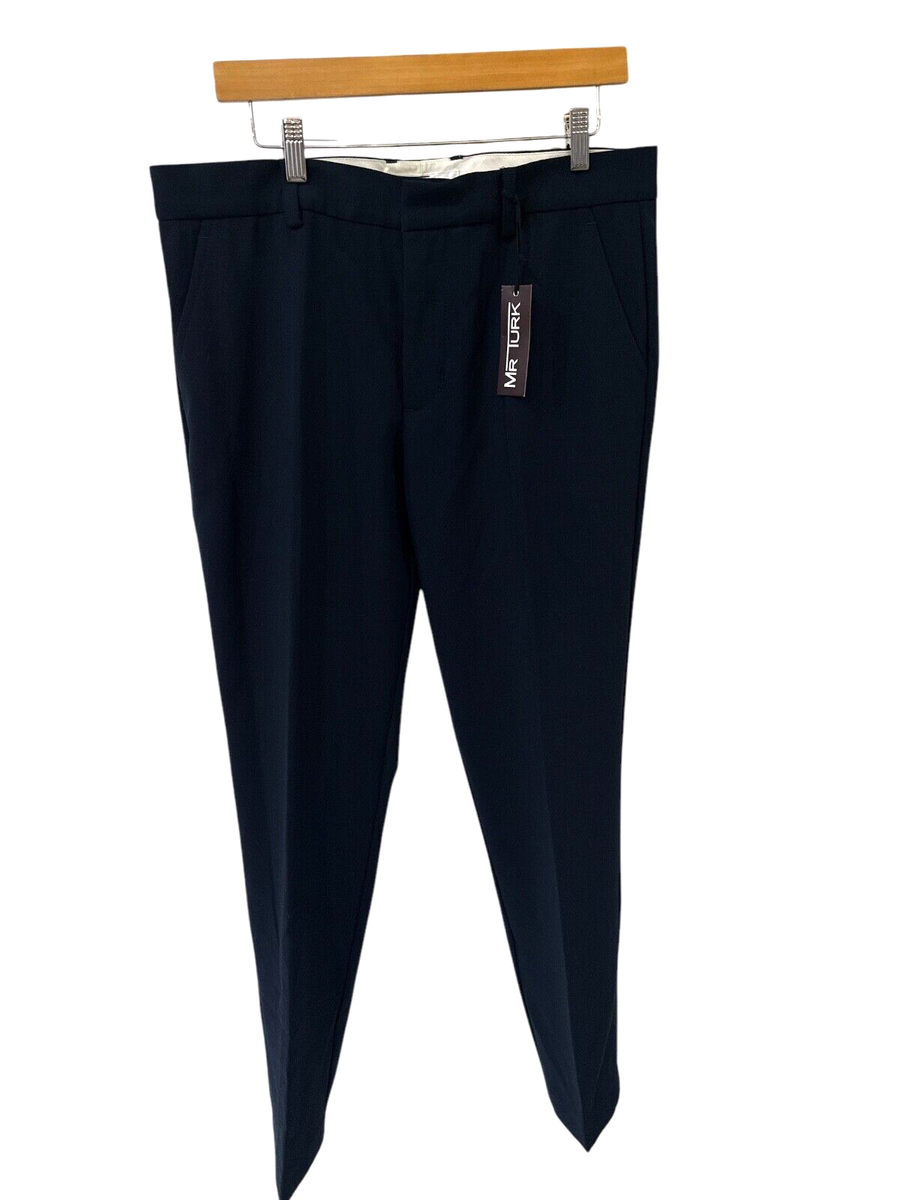 white christmas dresses Napoli Slim Fit Gray Black Check Flat Front Wool Dress Pants main image 0