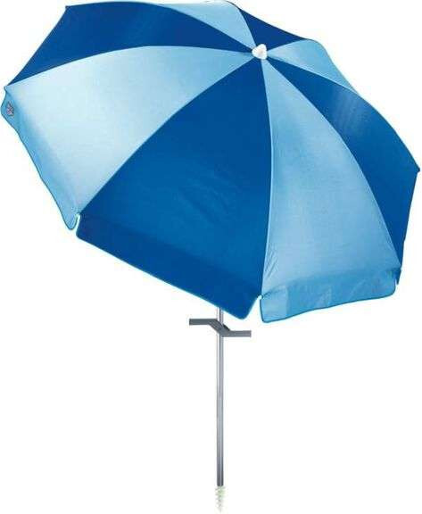 Открытый пляжный зонт Quest 90x74 с защитой от ультрафиолета и сумкой для переноски- Porta Light Blue 6090₽