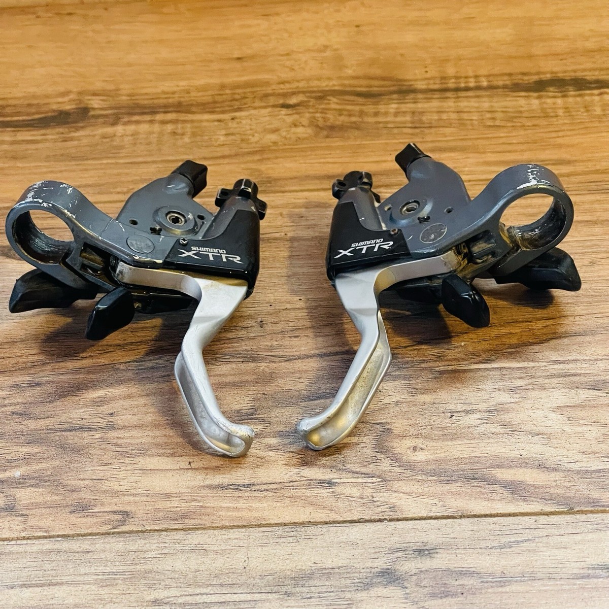 Vintage Shimano XTR ST-M950 Shifters V-Brake Levers 3x8 Missing