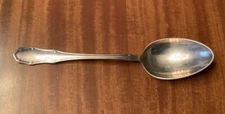 European Hotel Silver Silverplate Serving Spoon  Krupp Berndorf Vintage Art Deco