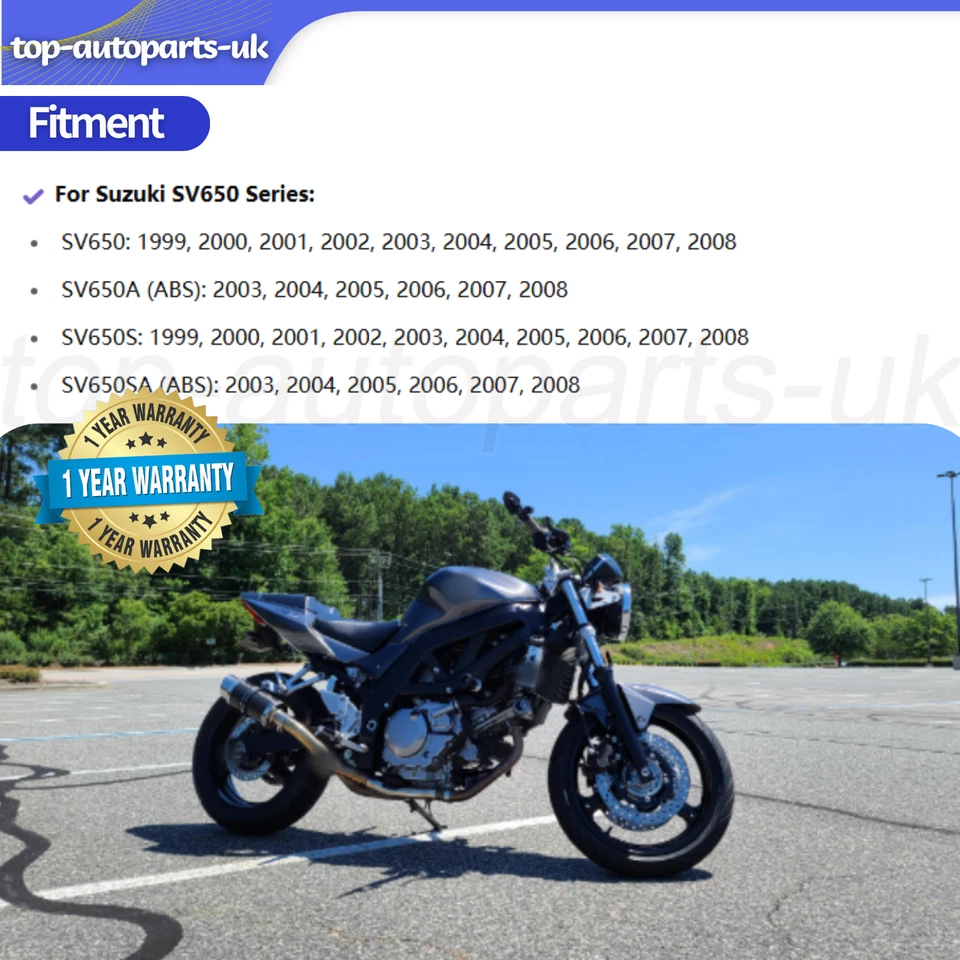 Kit de junta de pistón de cilindro delantero y trasero para Suzuki SV 650 A SV650S SA 1999-08 T8 Foto 3 de 4