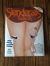 Vintage 1982 Slenderalls Underalls Size C-D Style 350 Nude Brief Legs Sandalfoot