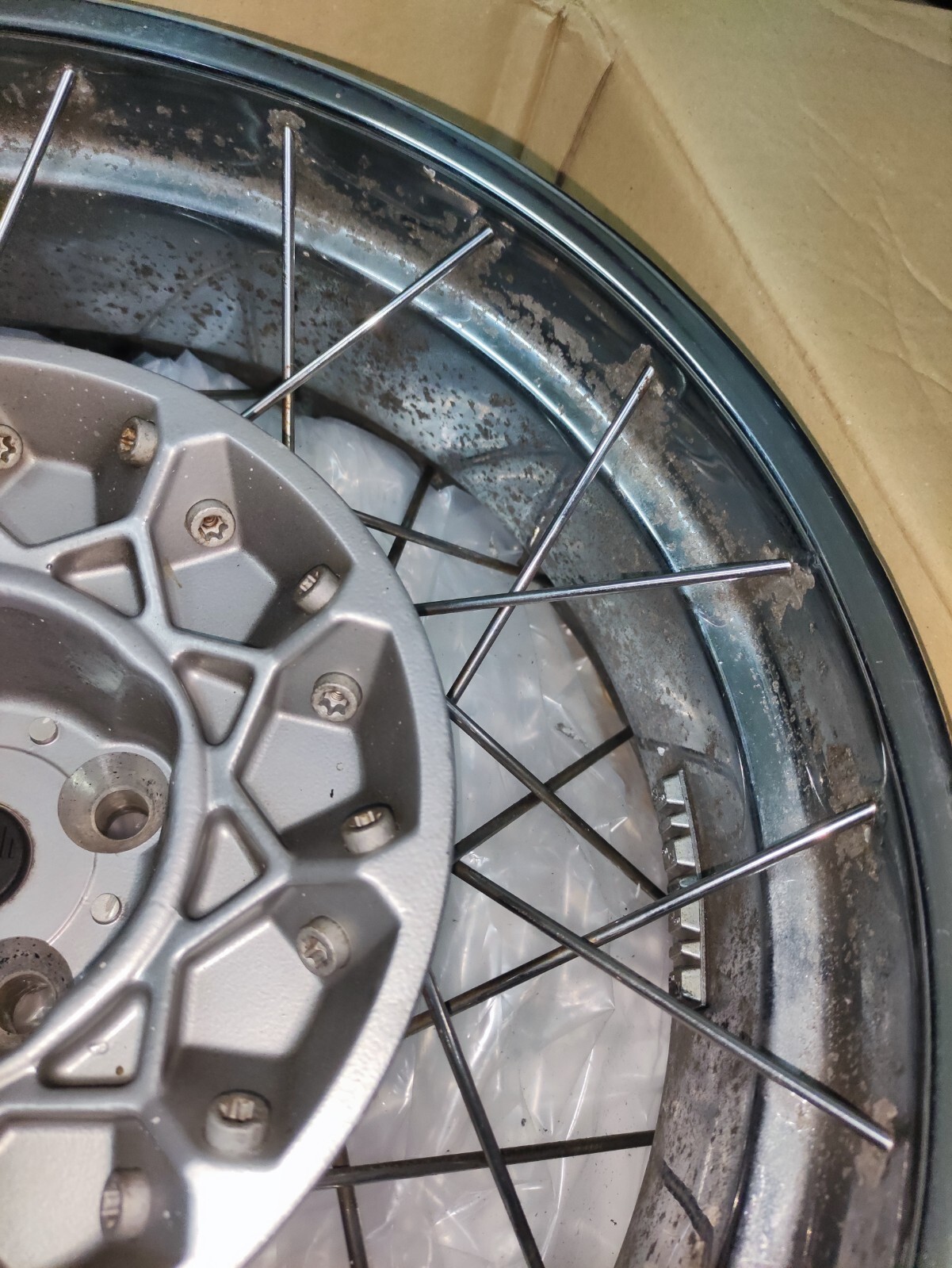 Set of chrome wheels for BMW R 1200C motorbike used with marks use | eBay