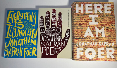 Jonathan Safran Foer 3 Book Lot Everything Illuminated Here I Am Extremely Loud