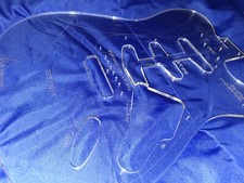 Custom Acrylic Guitar Body Template 69 Hollow Body 4tele Neck Dual f-hole