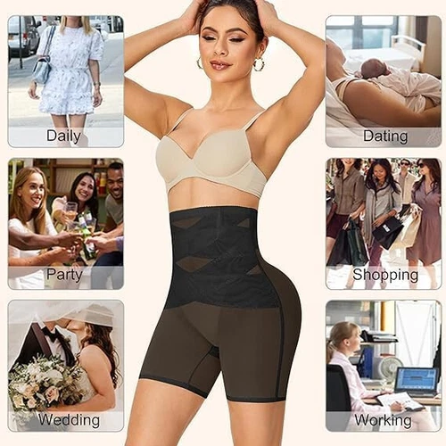 Women Tummy Control Shapewear High Waist Body Shaper Shorts Thigh Slimmer Pants