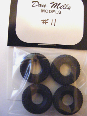 Dinky Toy #11 Highway Tread Supertoy Tires 20mm (4 ea)
