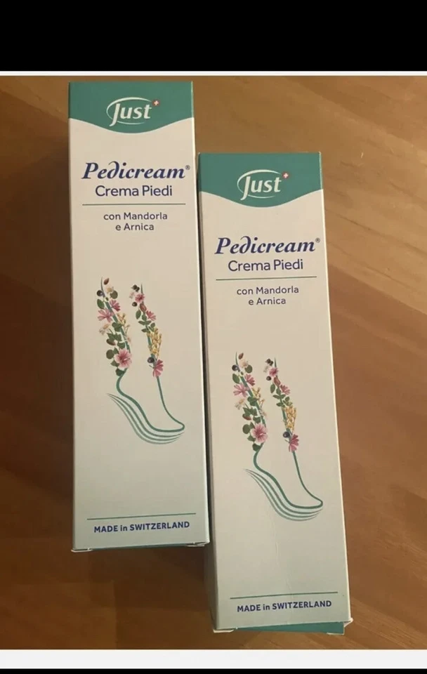 JUST CREMA PIEDI PEDICREAM 2 PEZZI DA 100 ml IDRATANTE ,EMOLLIENTE ,TONIFICANTE