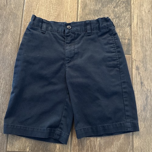 Lands End Boys 8 Navy Uniform Shorts