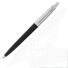 Parker Jotter Ballpoint Pen Black Made In Usa Brass Blue M Pt *