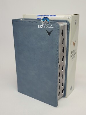 Biblia de Estudio NBLA, Leathersoft, Interior a Dos Colores gris Con Índice 